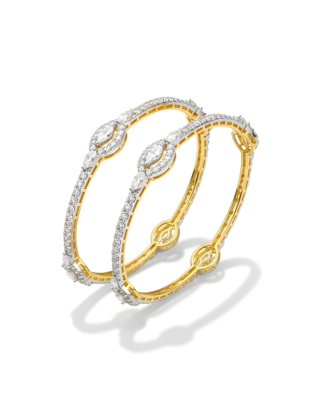 Marquise pave set Bangle