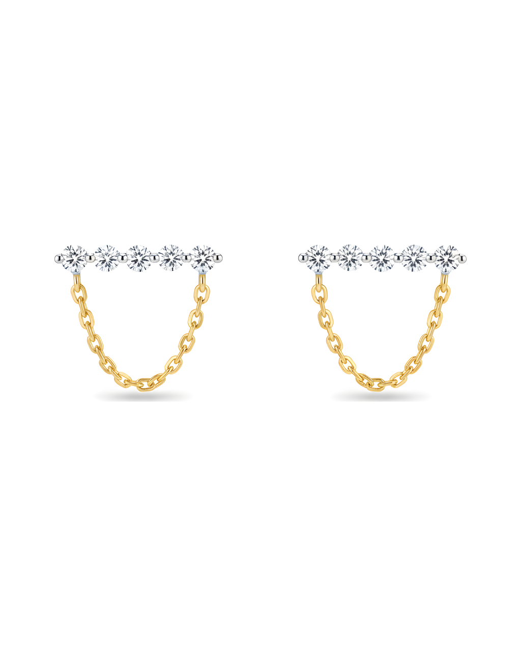 Celeste Chain Drop Earrings