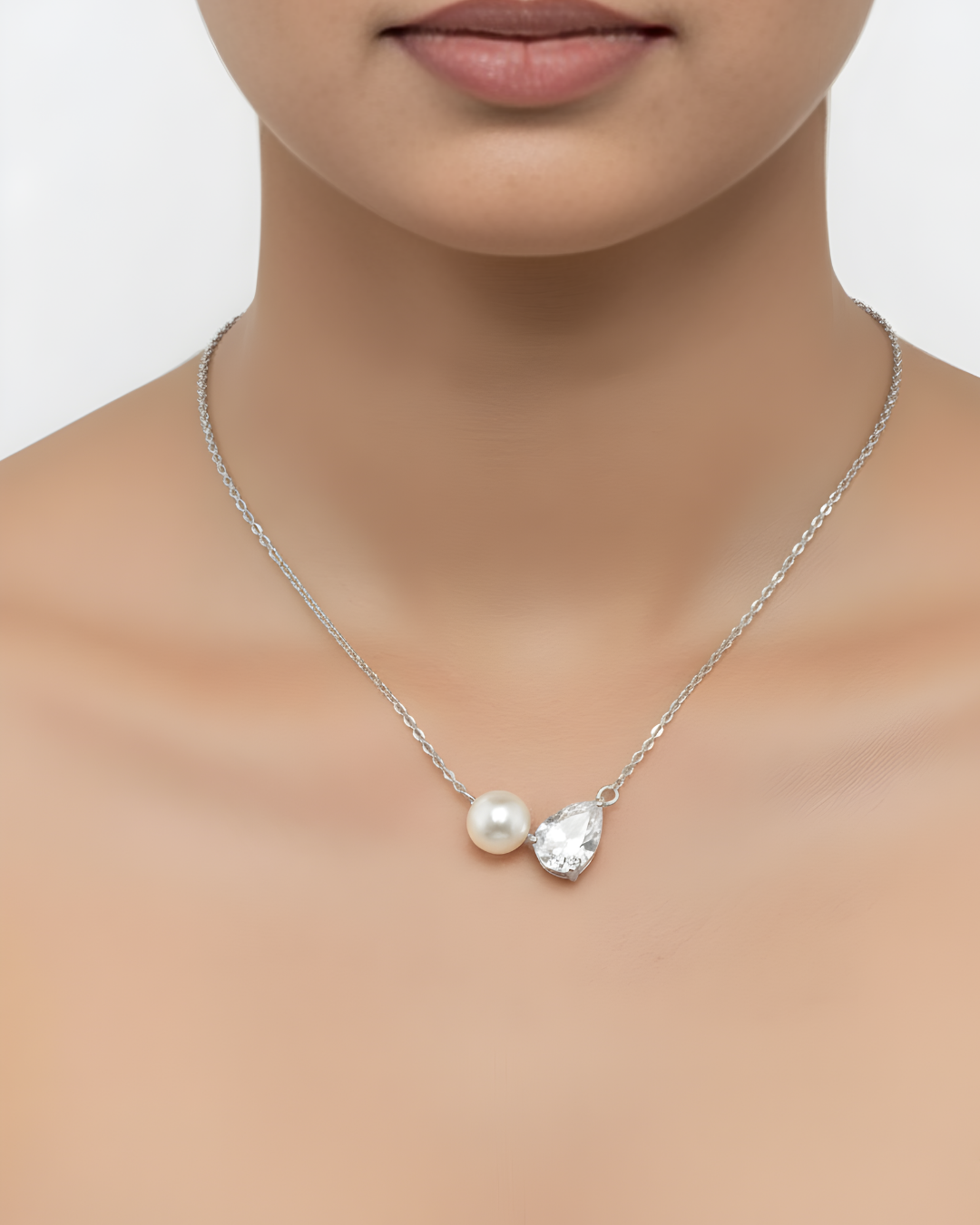 Pearl and Pear Necklace