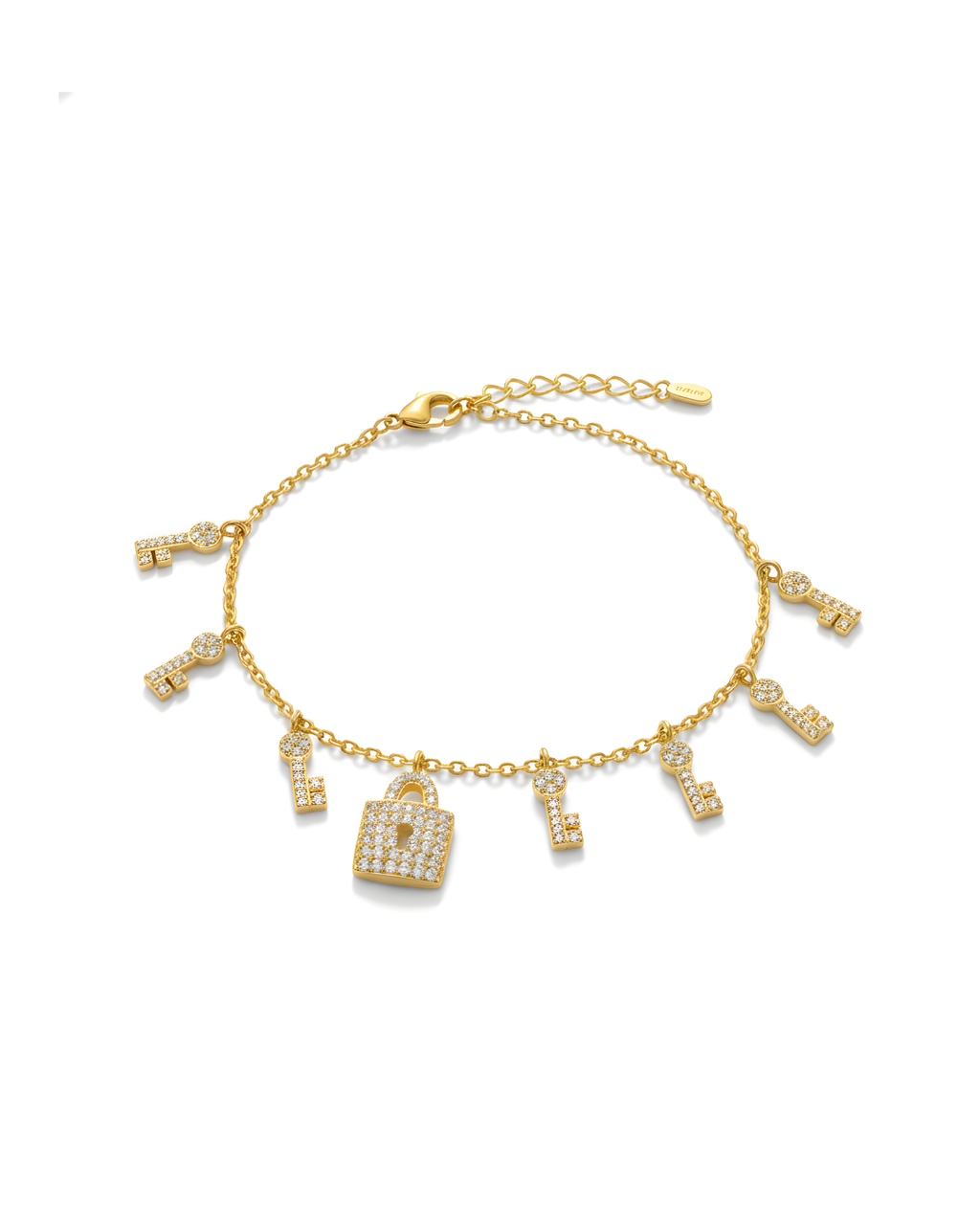 Lock & Key Charm Bracelet