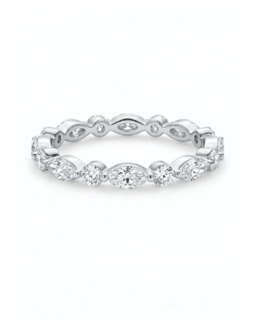 Marquise Round Eternity Ring