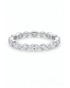 Marquise Round Eternity Ring