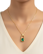 Emerald Frame Pendant