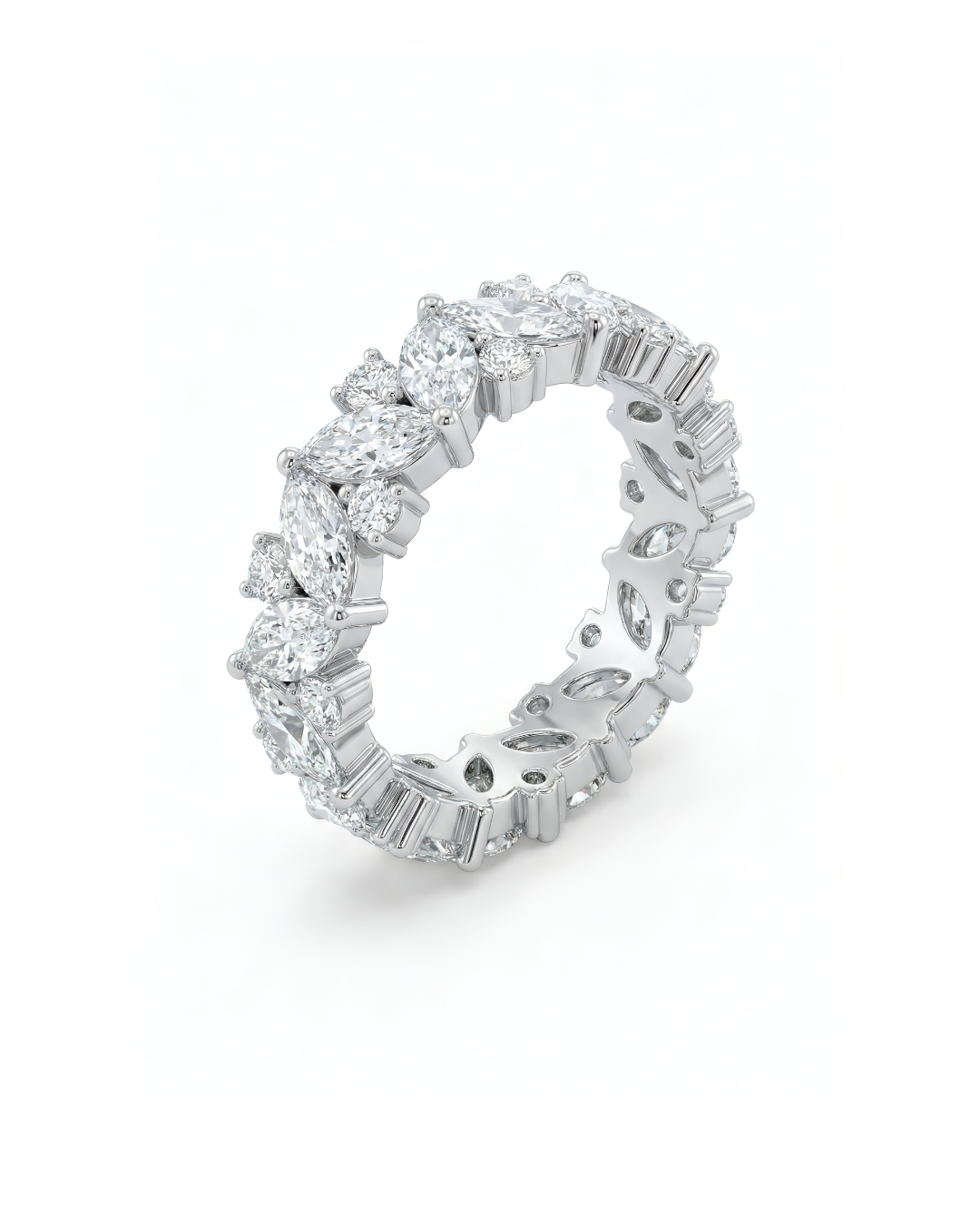 Stellar Marquise Eternity Ring