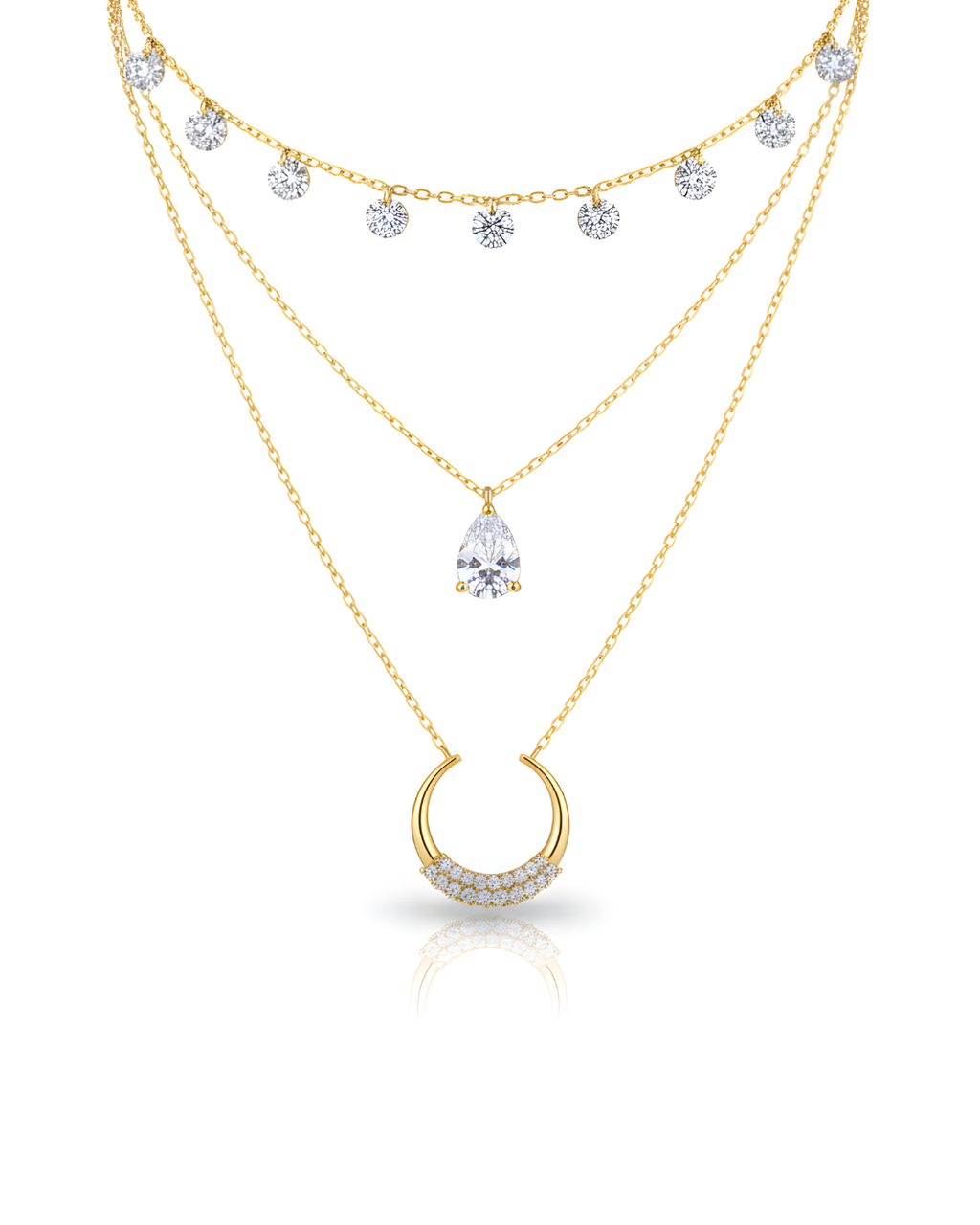 Moonlit Cascade Necklace