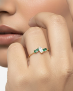 The Baguette Trio Ring