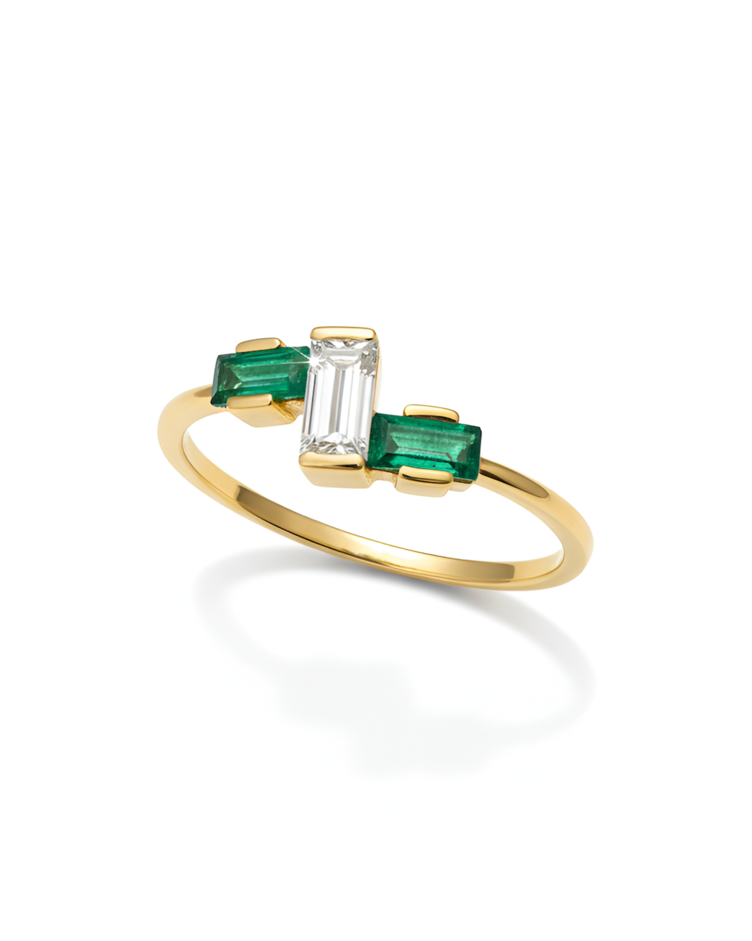 The Baguette Trio Ring
