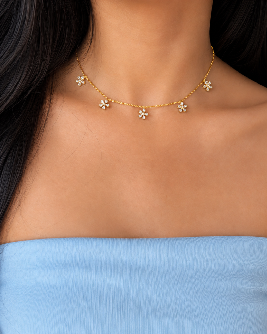 Flower Charm Necklace