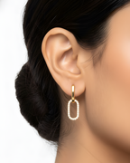 Duo Link Drop Earrings