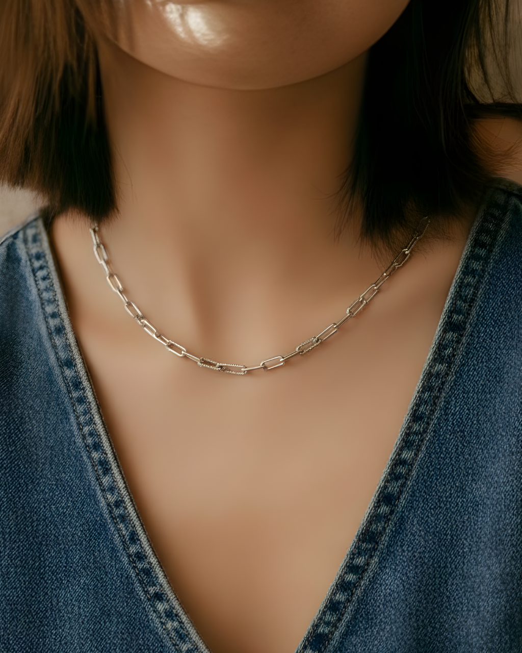 Silver Toggle Chain Necklace