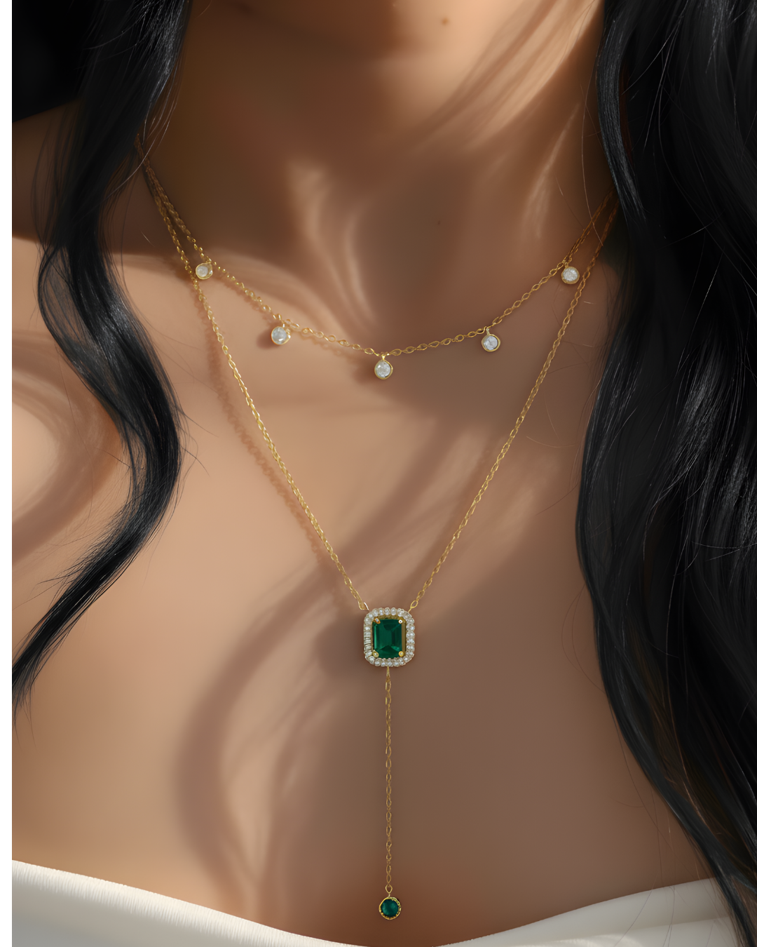 Verde Cascade Necklace