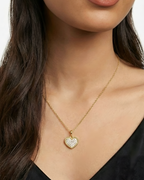 Dual-Tone Heart Necklace