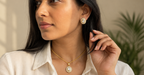 Oval Polki Pendant Set