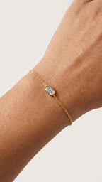 Bezel Baguette Bracelet