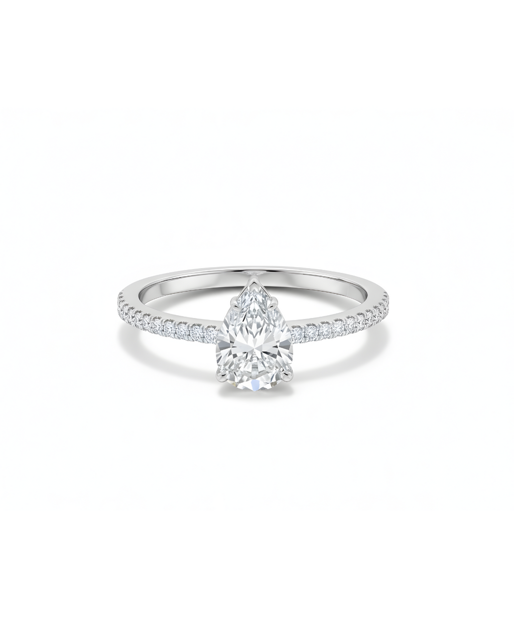 Pear Elegance Solitaire Ring