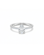 Pear Elegance Solitaire Ring