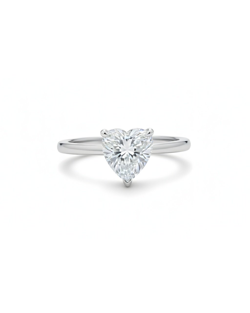 Heart-Shaped Solitaire Ring