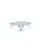 Heart-Shaped Solitaire Ring