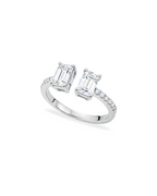 Twin Emerald Harmony Ring