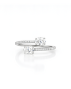 Double Oval Solitaire Ring