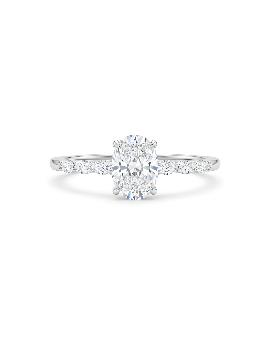 Oval Radiance Solitaire Ring