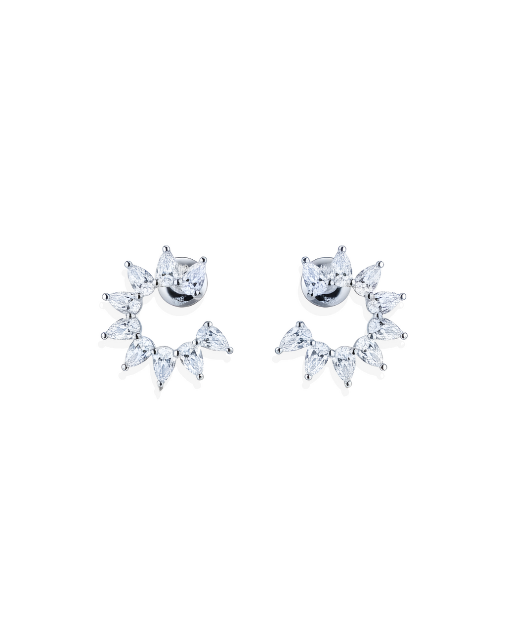 The Pear Crescent Earrings