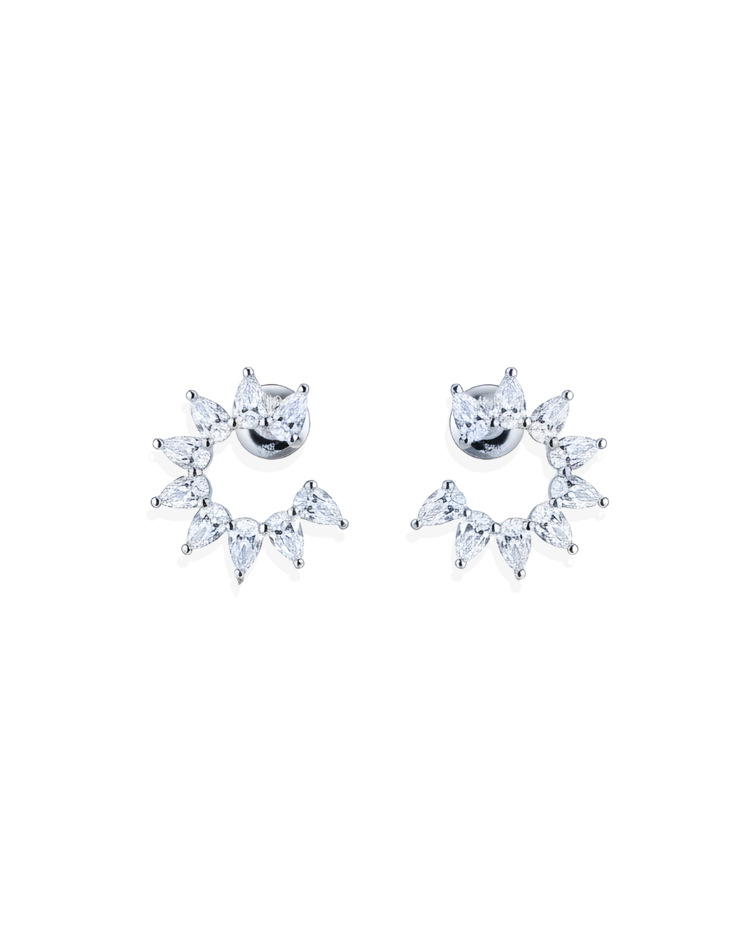 The Pear Crescent Earrings