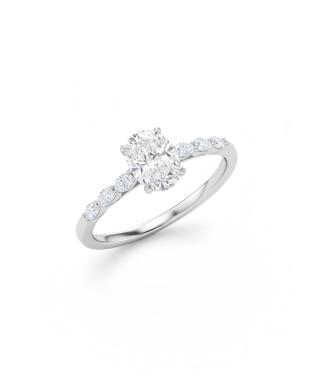 Oval Radiance Solitaire Ring