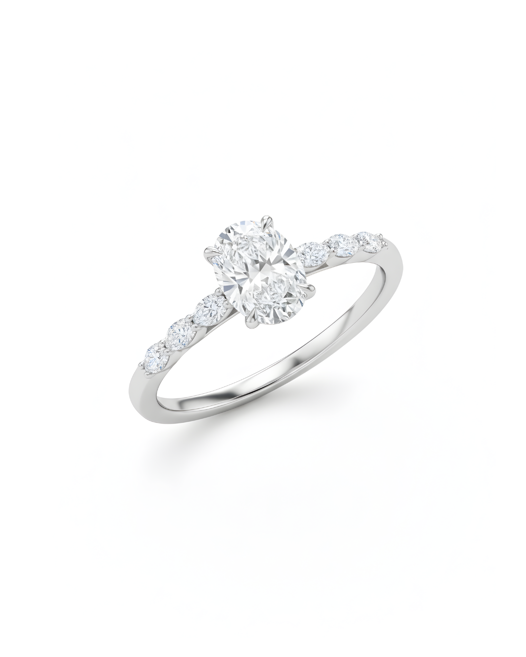 Oval Radiance Solitaire Ring