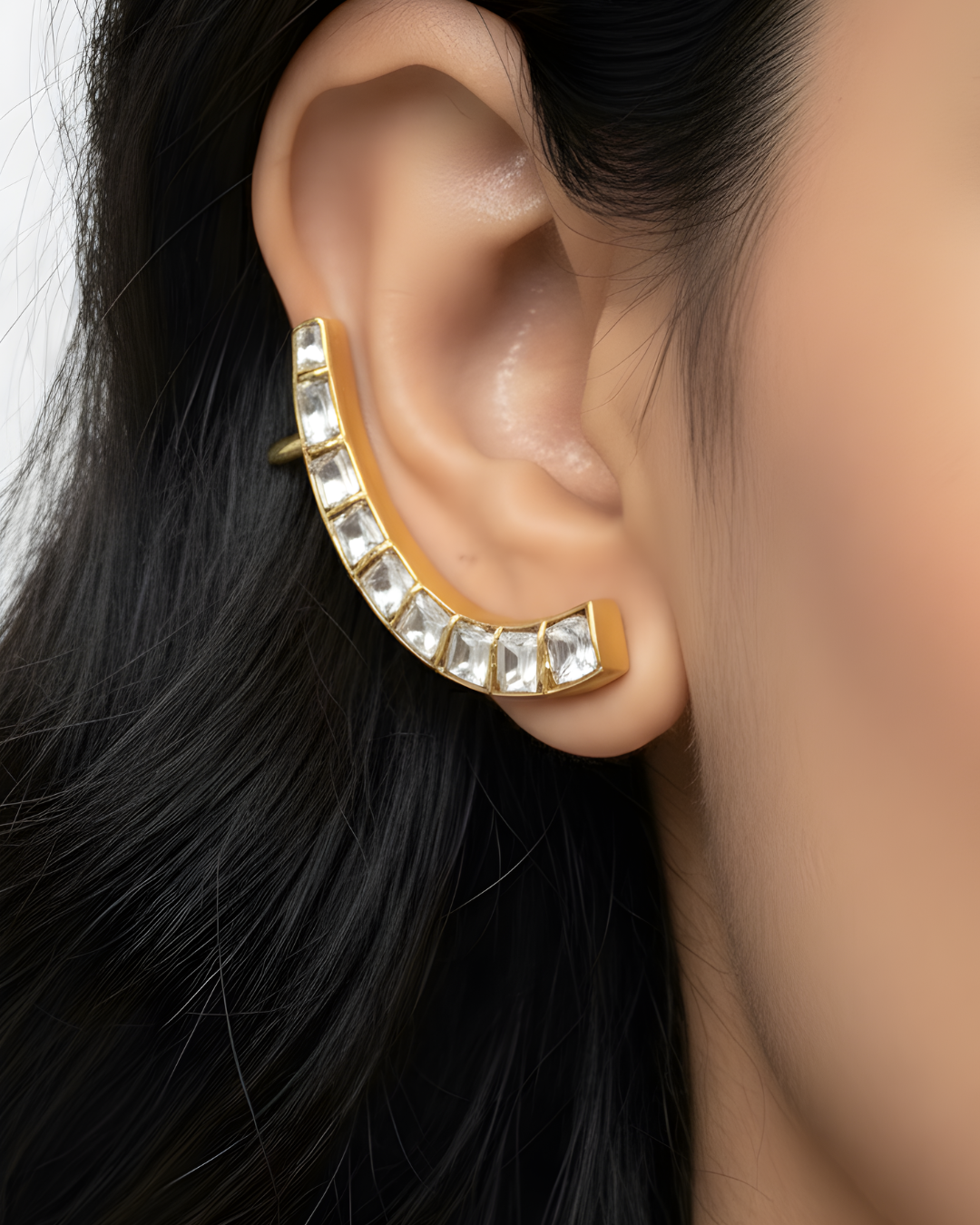 Arka Kundan Ear Cuffs