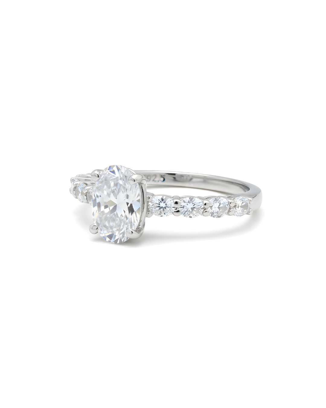 Oval Radiance Solitaire Ring