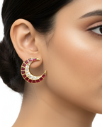 Gulabi Chandra Kundan Earrings