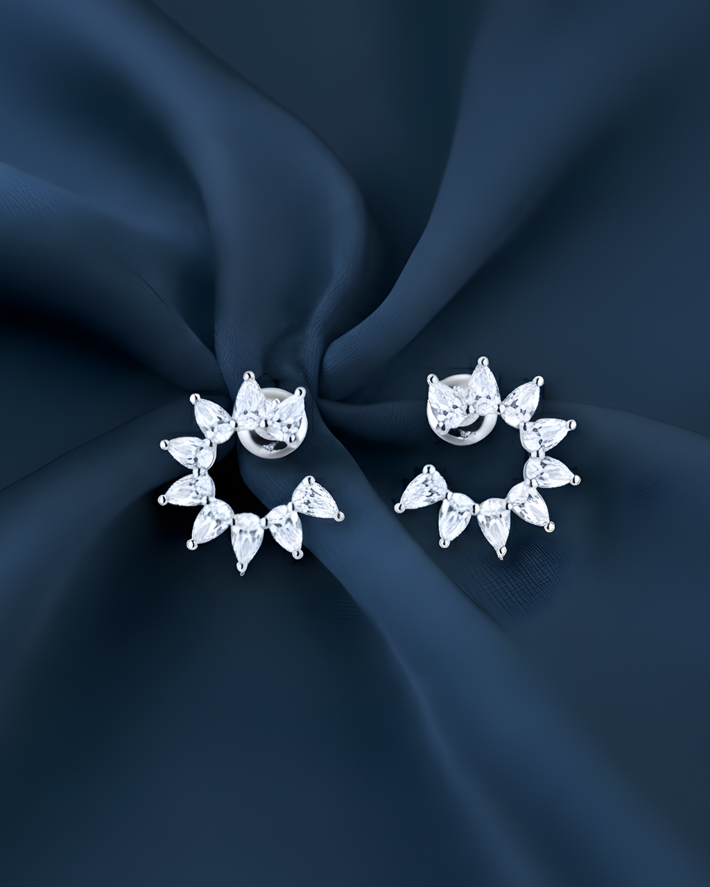 The Pear Crescent Earrings