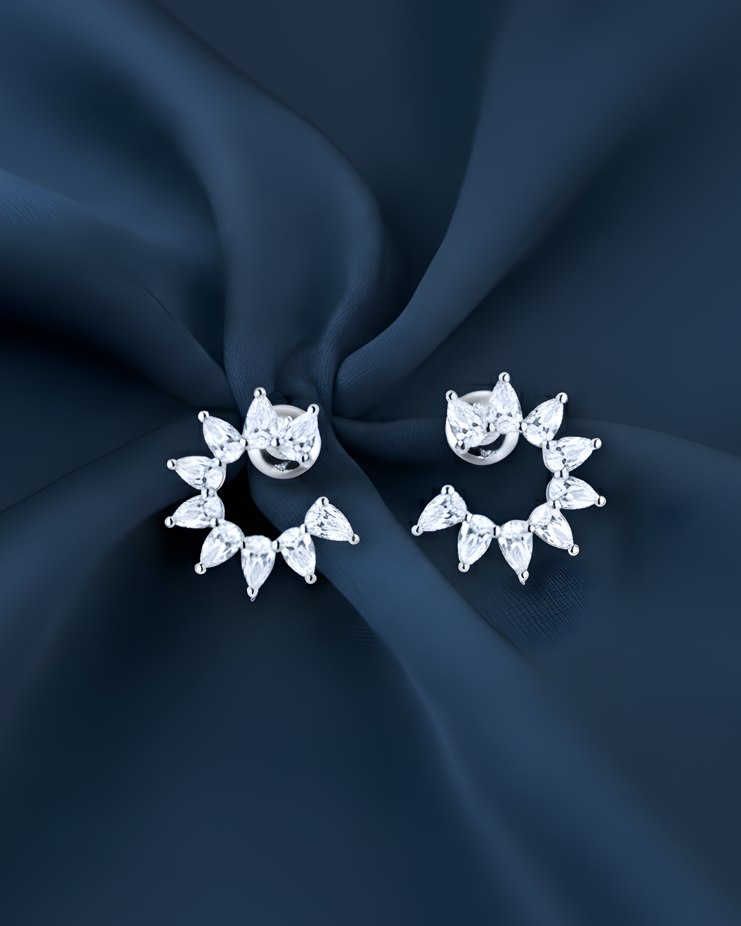 The Pear Crescent Earrings