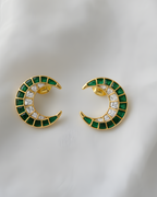 Chandra Verde Kundan Earrings