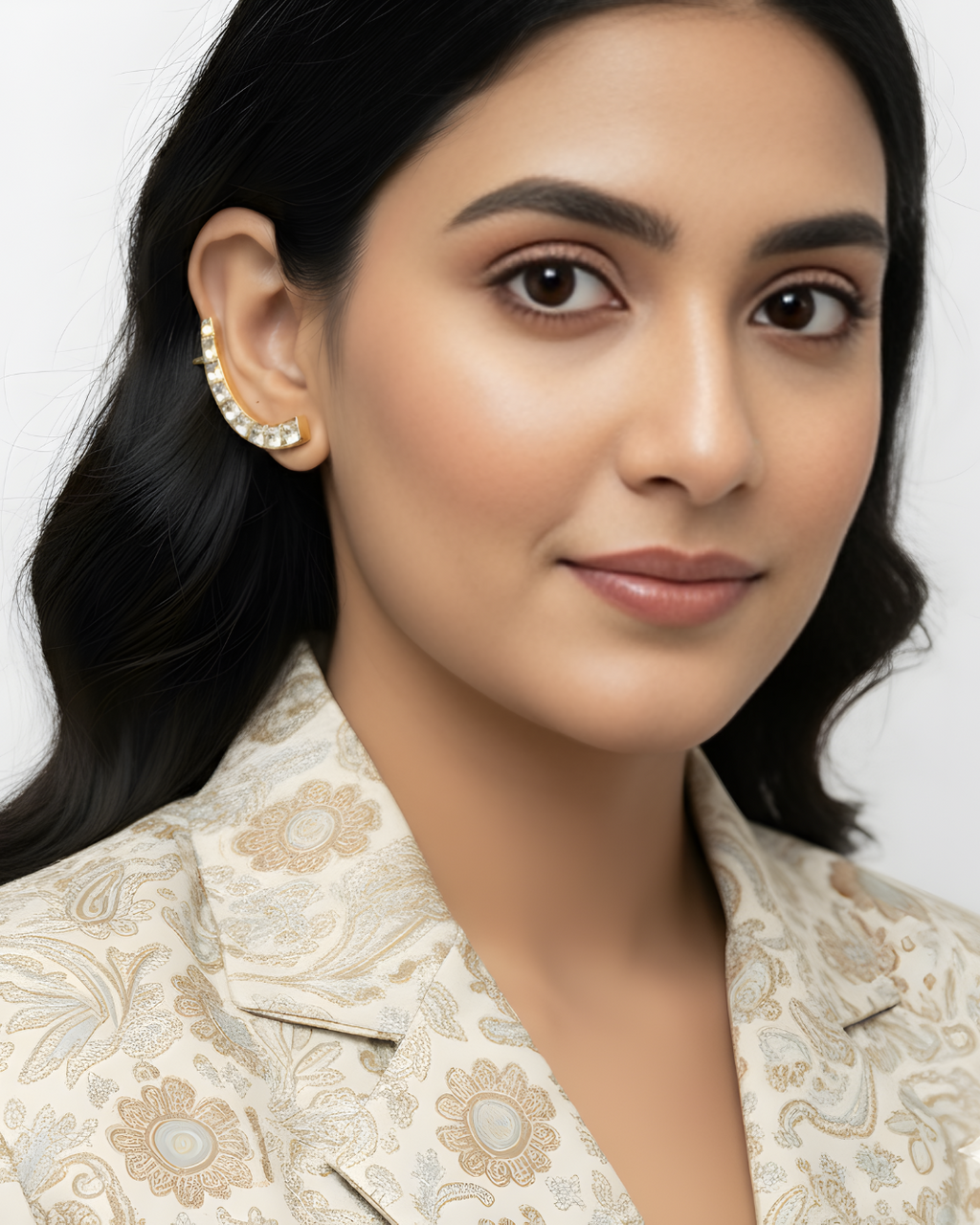 Arka Kundan Ear Cuffs