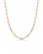 Golden Paperclip Chain Necklace