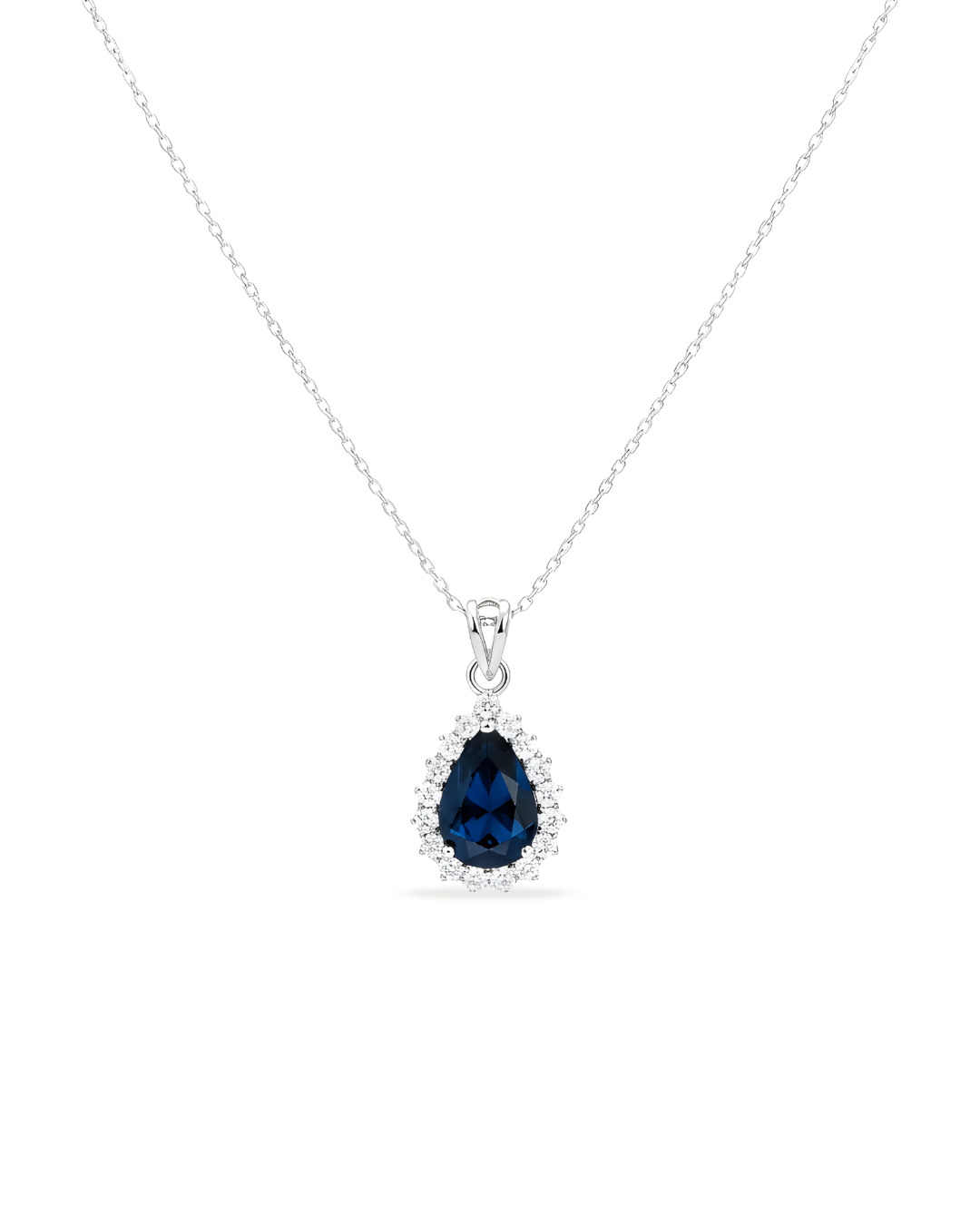 Royal Blue Pear Drop Pendant