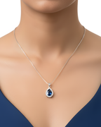 Royal Blue Pear Drop Pendant