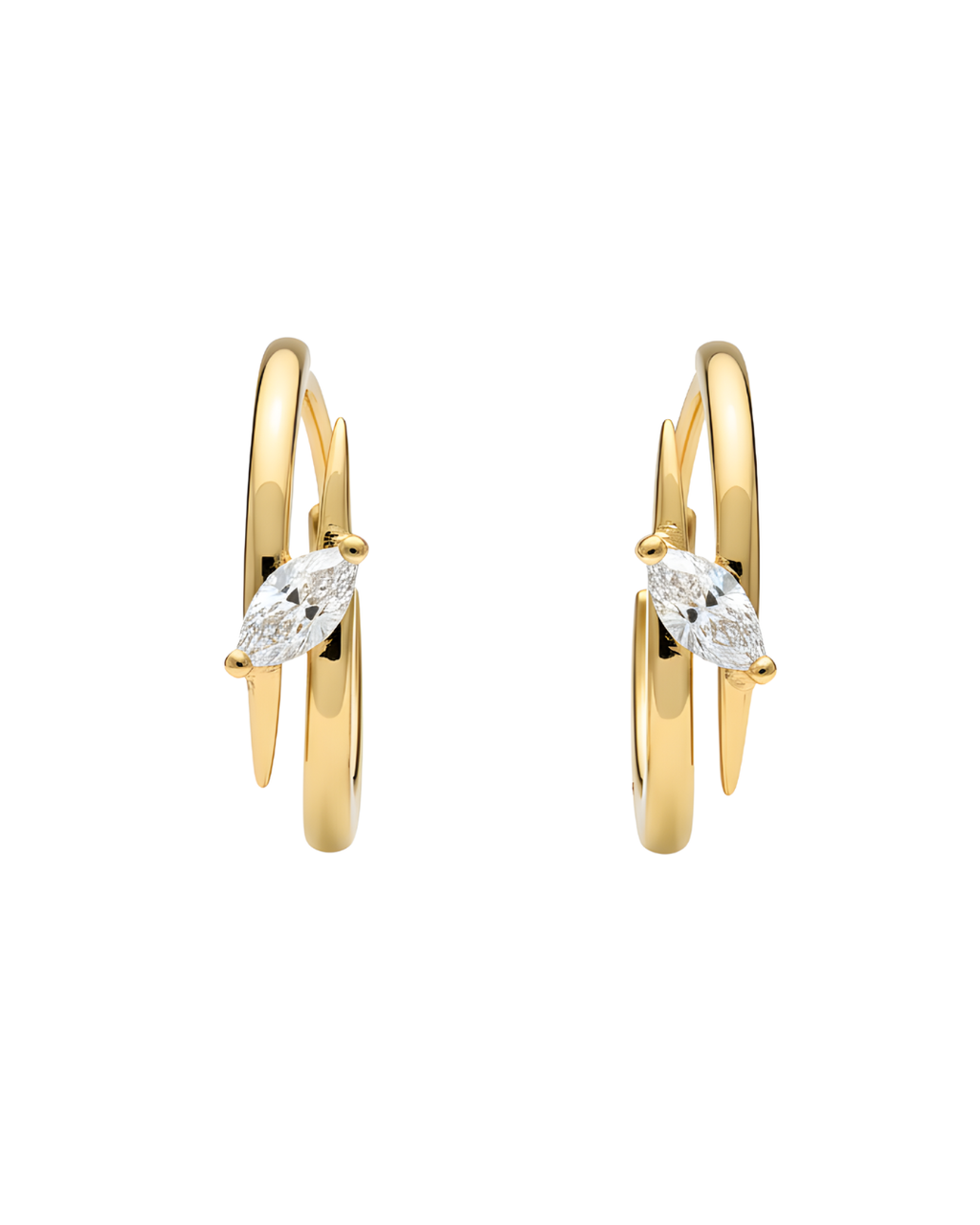 Aurora Marquise Hoop earrings