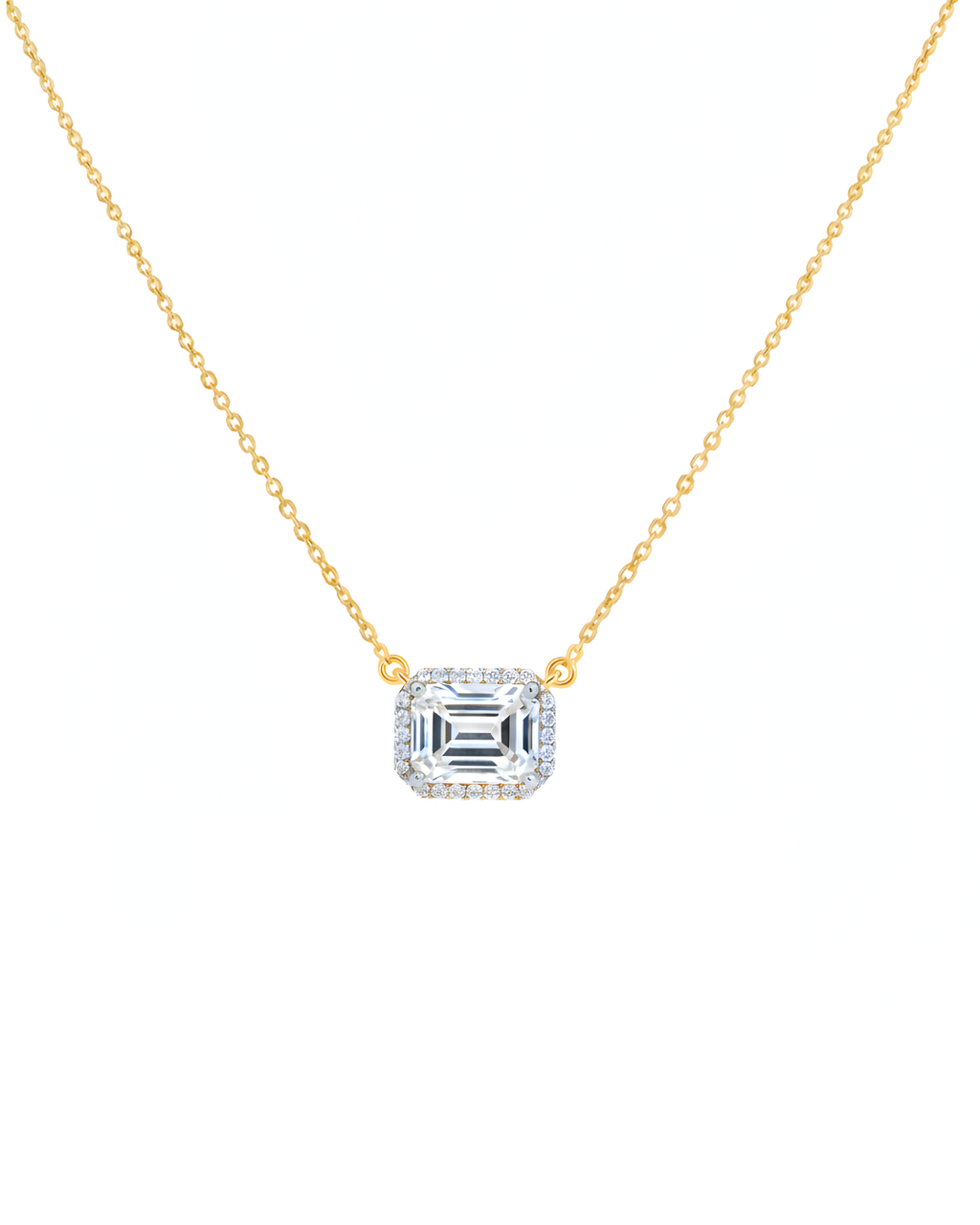 Aureen Emerald Solitaire Necklace
