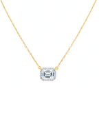 Aureen Emerald Solitaire Necklace