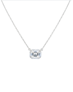 Lunara Emerald Solitaire Necklace