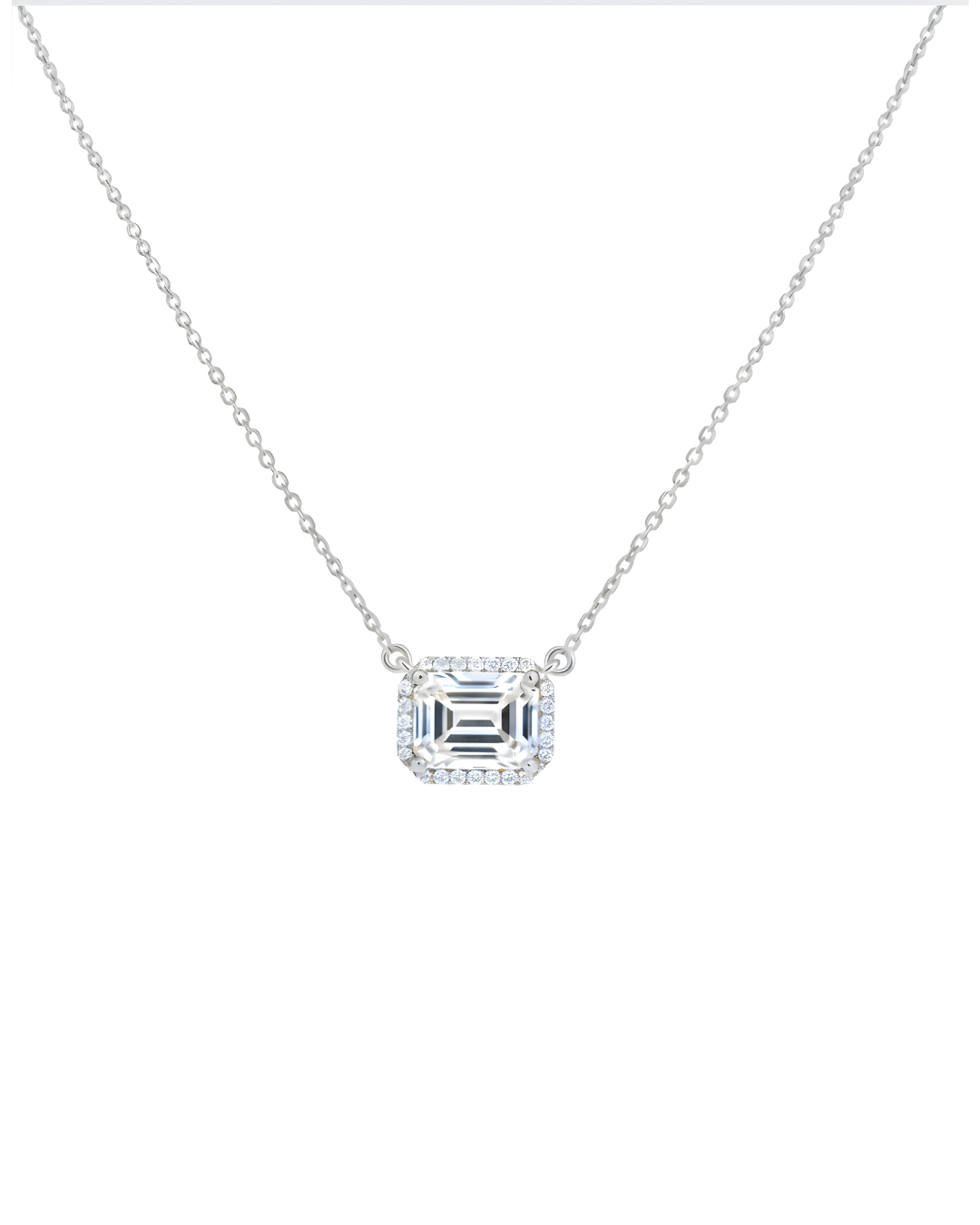 Lunara Emerald Solitaire Necklace