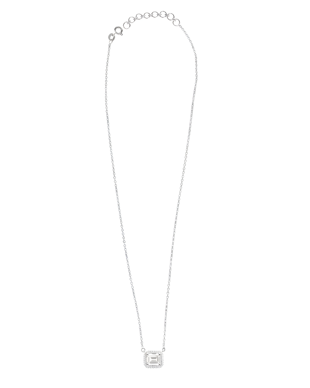 Lunara Emerald Solitaire Necklace