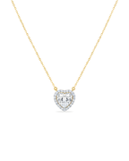 Alora Golden Heart Solitaire Necklace