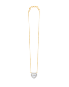Alora Golden Heart Solitaire Necklace