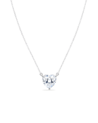 Petite Heart Solitaire Necklace