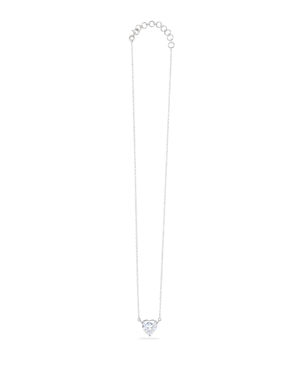 Petite Heart Solitaire Necklace