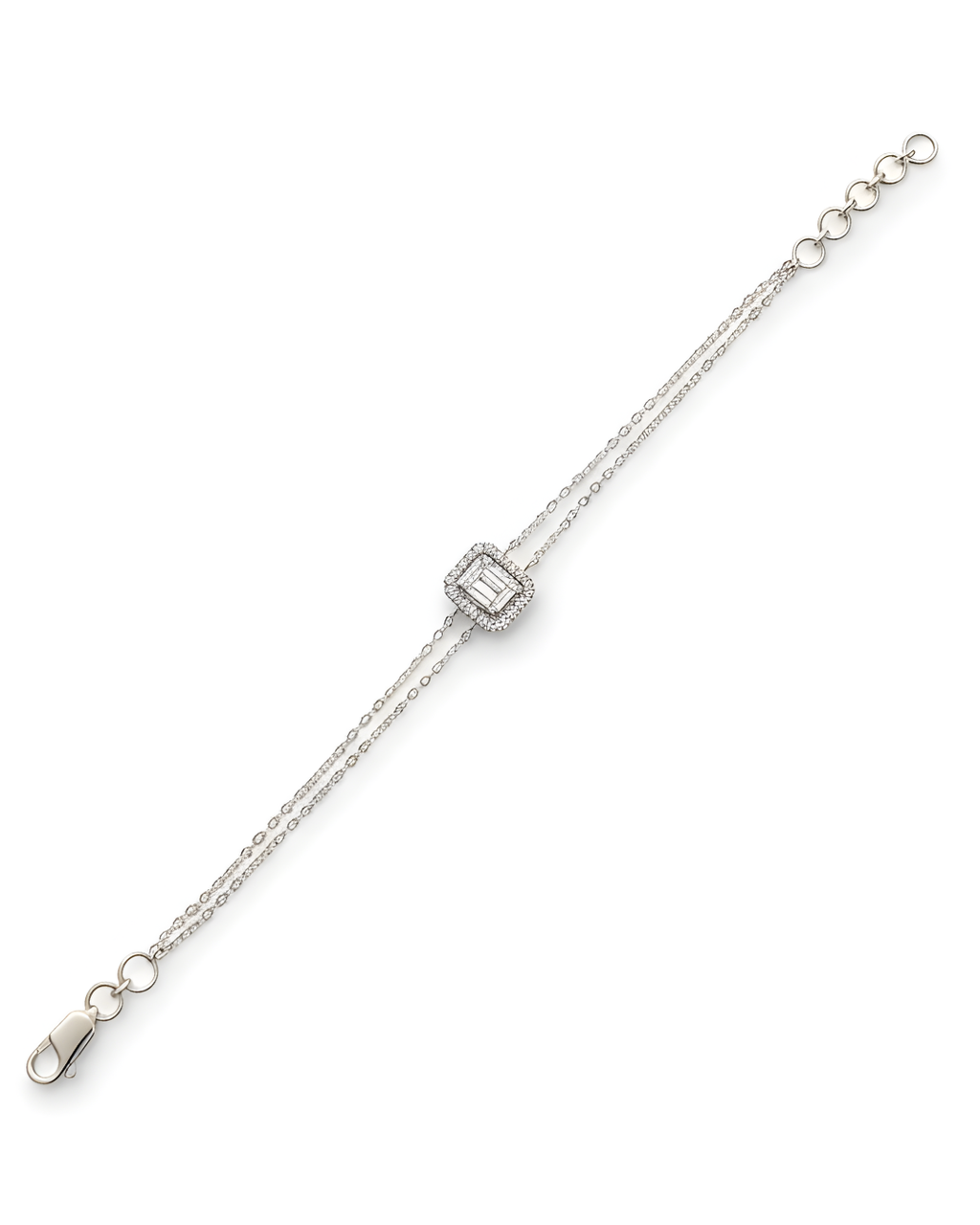 Emerald Elegance Chain Bracelet